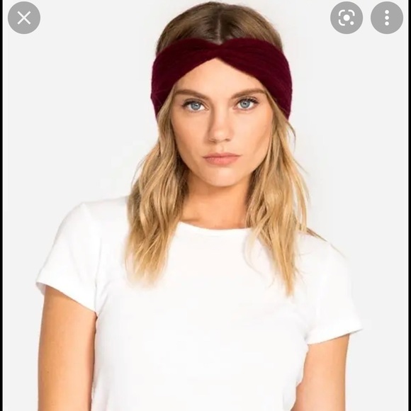 Johnny Was Accessories - Johnny Was (buji baja)NWT Cold Red Cashmere Headband. Sold Out Online P1…